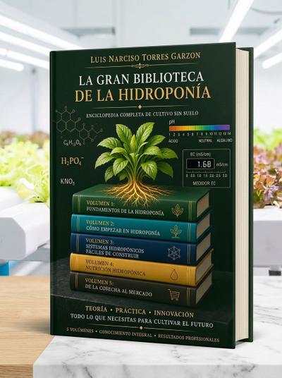 Portada de La Gran Biblioteca de la Hidroponía